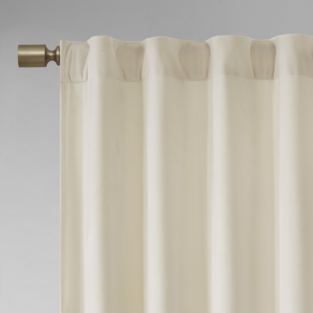 510 Design Colt Room Darkening Poly Velvet Rod Pocket/Back Tab Curtain Panel - Picture 40 of 53