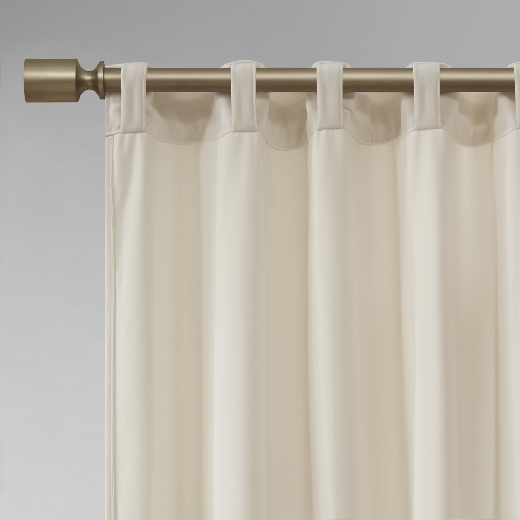 510 Design Colt Room Darkening Poly Velvet Rod Pocket/Back Tab Curtain Panel - Picture 39 of 53