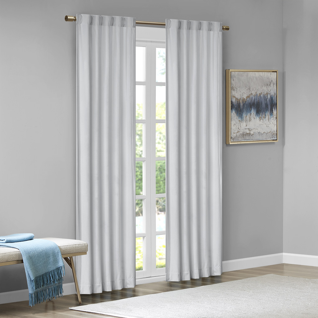 510 Design Colt Room Darkening Poly Velvet Rod Pocket/Back Tab Curtain Panel - Picture 18 of 53