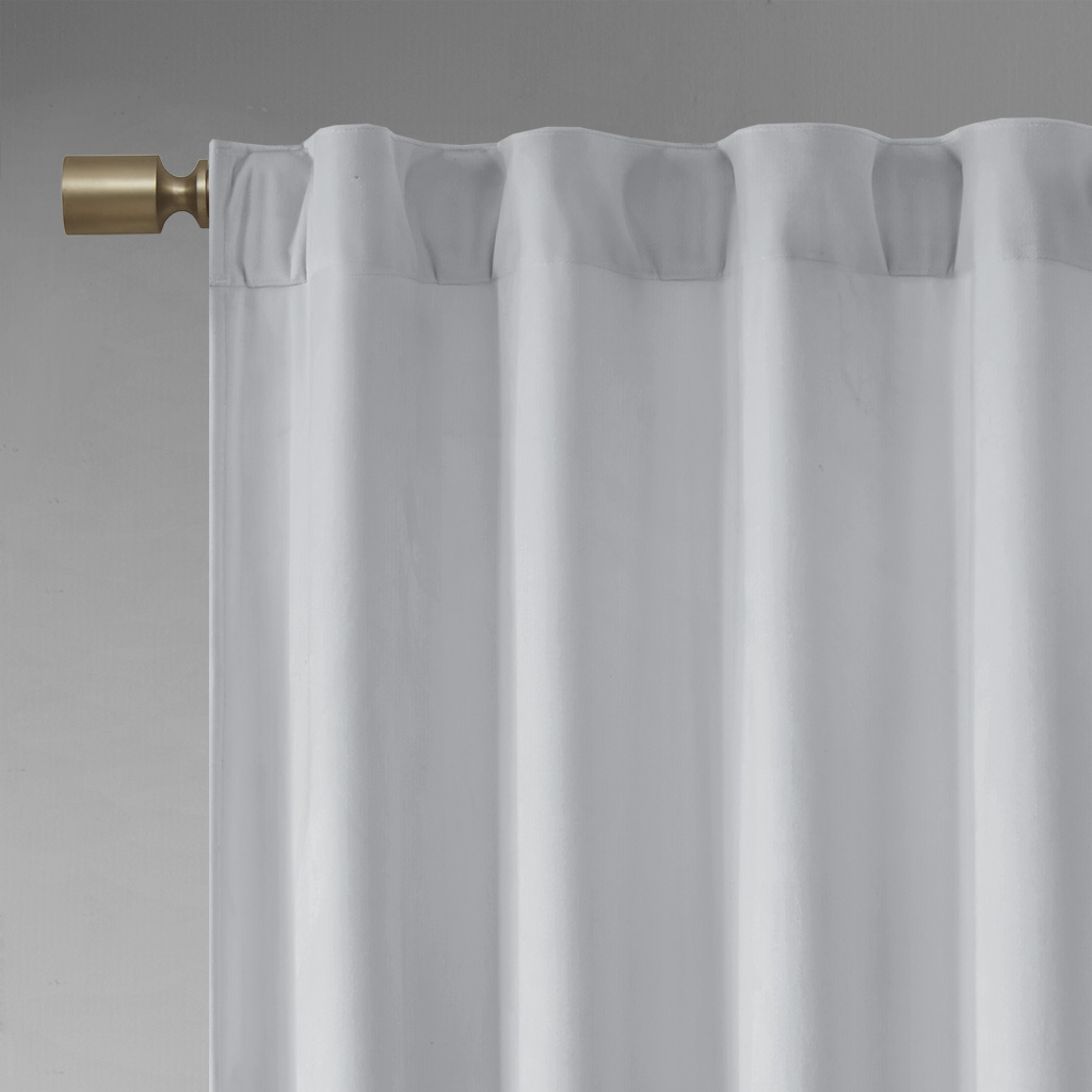 510 Design Colt Room Darkening Poly Velvet Rod Pocket/Back Tab Curtain Panel - Picture 19 of 53