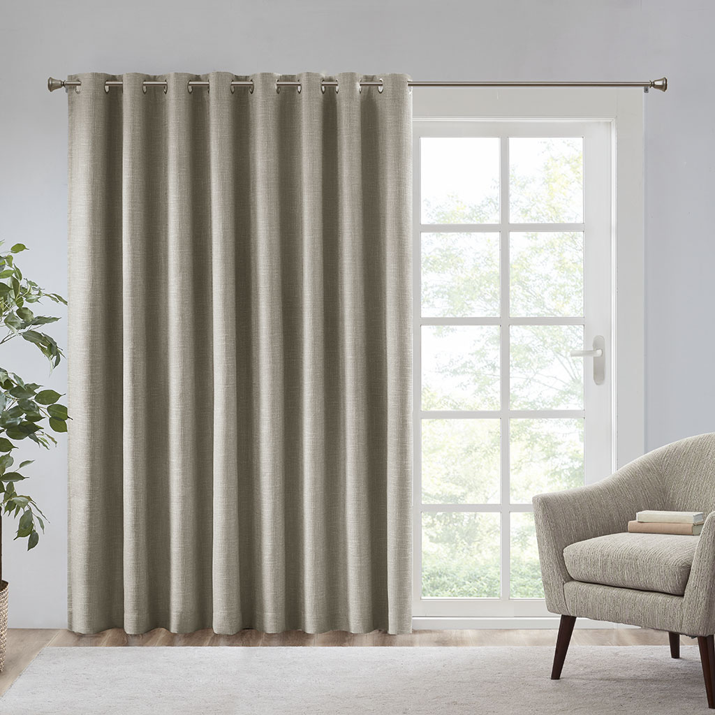SunSmart Printed Heathered Blackout Window Patio Panel 100×84 for Living Room