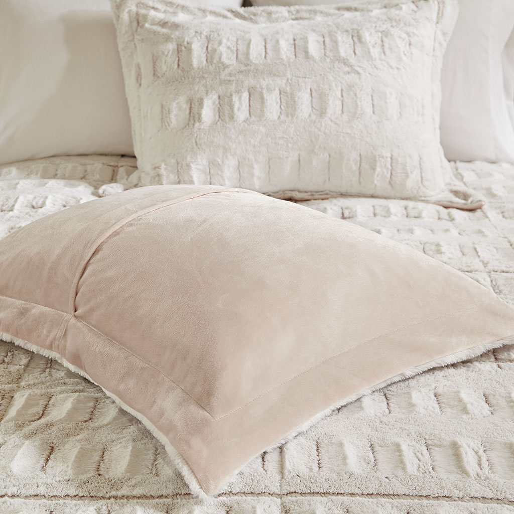 Details about   Madison Park Gia Back Print Long Fur Comforter Mini Set 