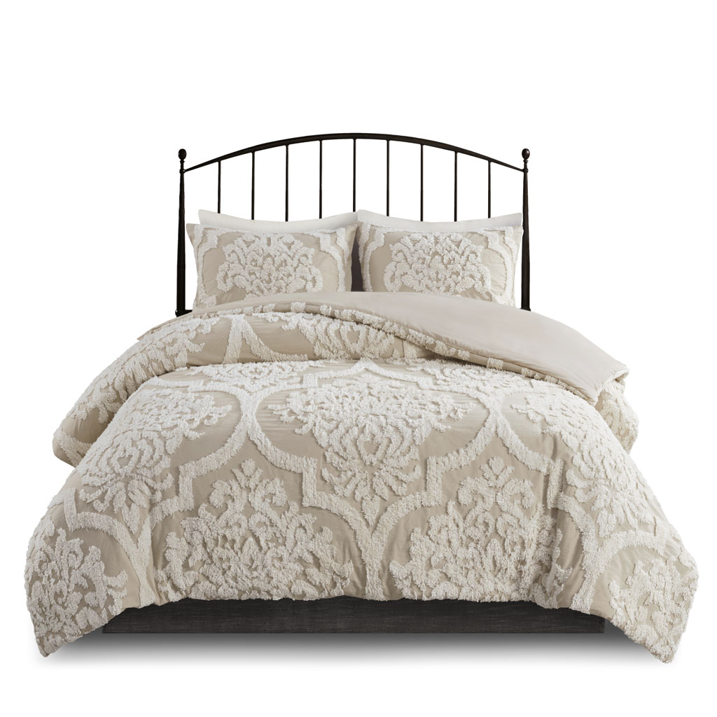 eugenia tufted chenille duvet cover set