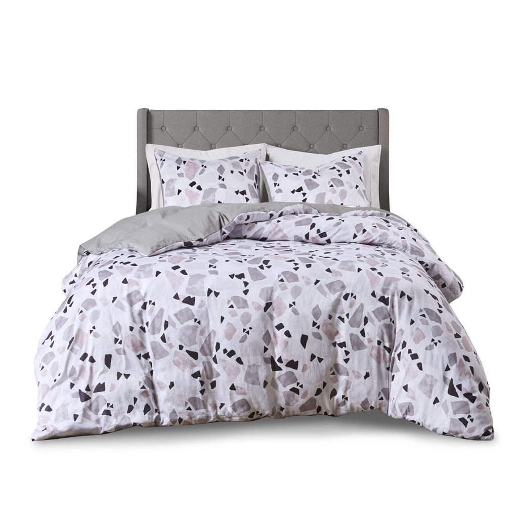 terrazzo cotton printed comforter set