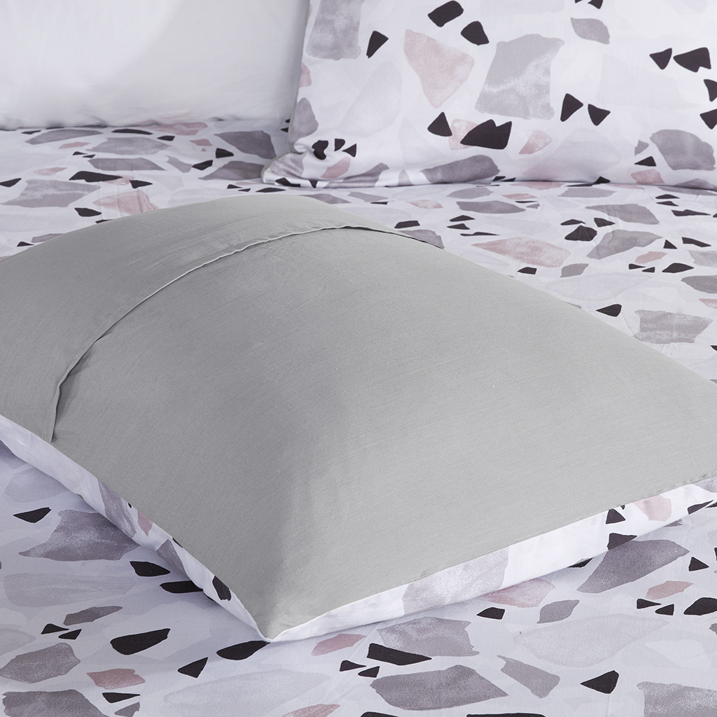 terrazzo cotton printed comforter set