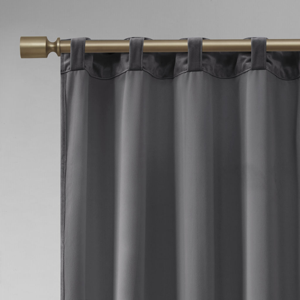 510 Design Colt Room Darkening Poly Velvet Rod Pocket/Back Tab Curtain Panel - Picture 8 of 53