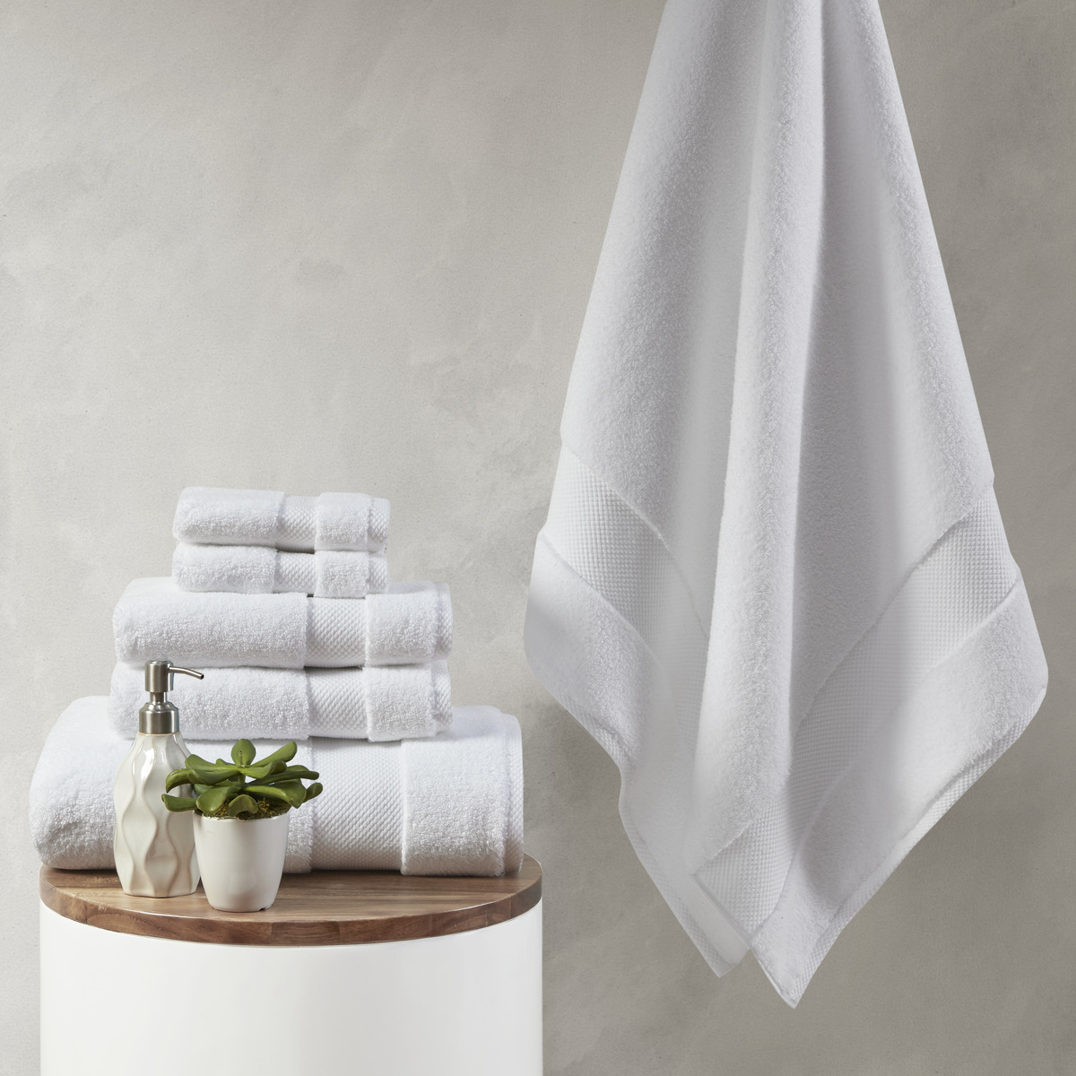 Spa Bath Towel White - Threshold Signature 1 ct