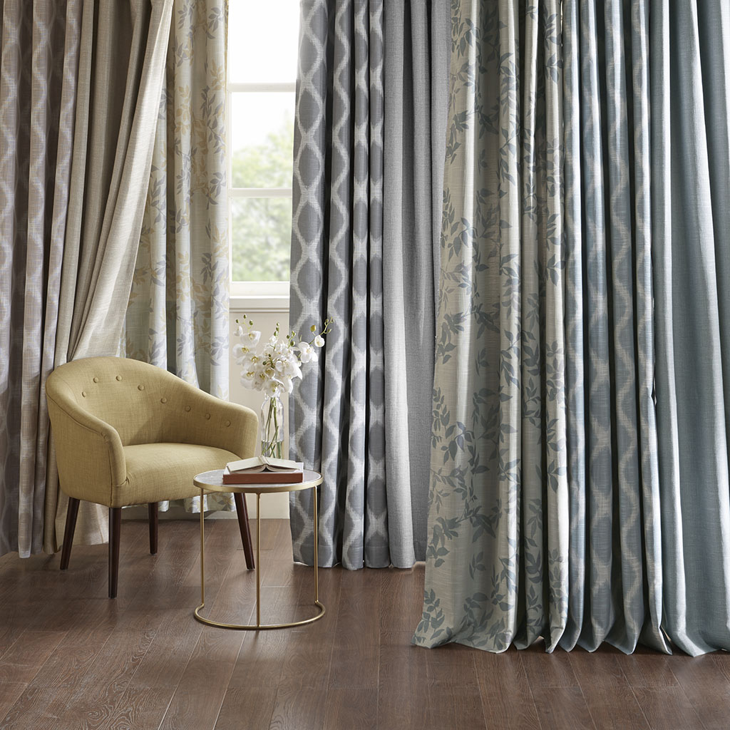 SunSmart Blakesly Printed Ikat Blackout Curtain Panel 50x84 50x95 - Picture 25 of 36