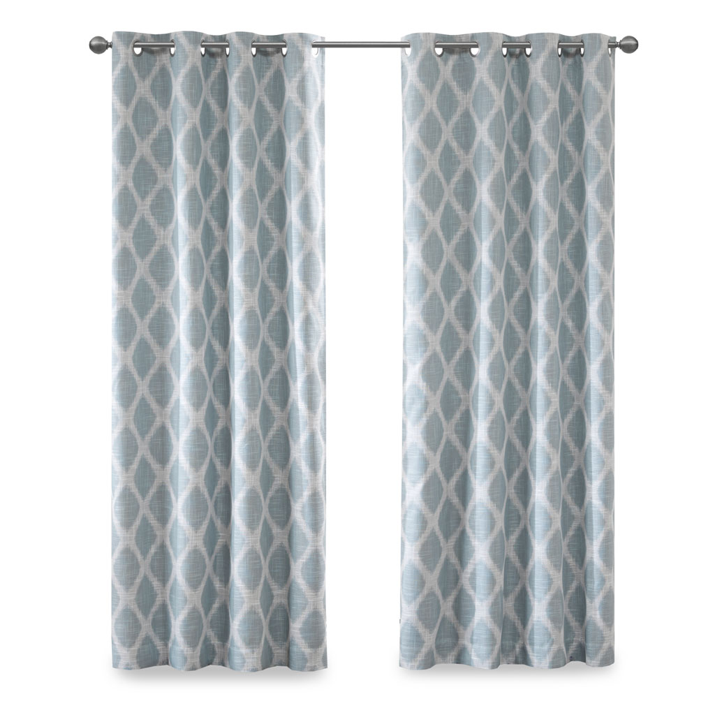 SunSmart Blakesly Printed Ikat Blackout Curtain Panel 50x84 50x95 - Picture 16 of 36