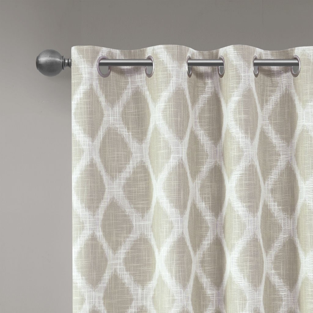 SunSmart Blakesly Printed Ikat Blackout Curtain Panel 50x84 50x95 - Picture 30 of 36