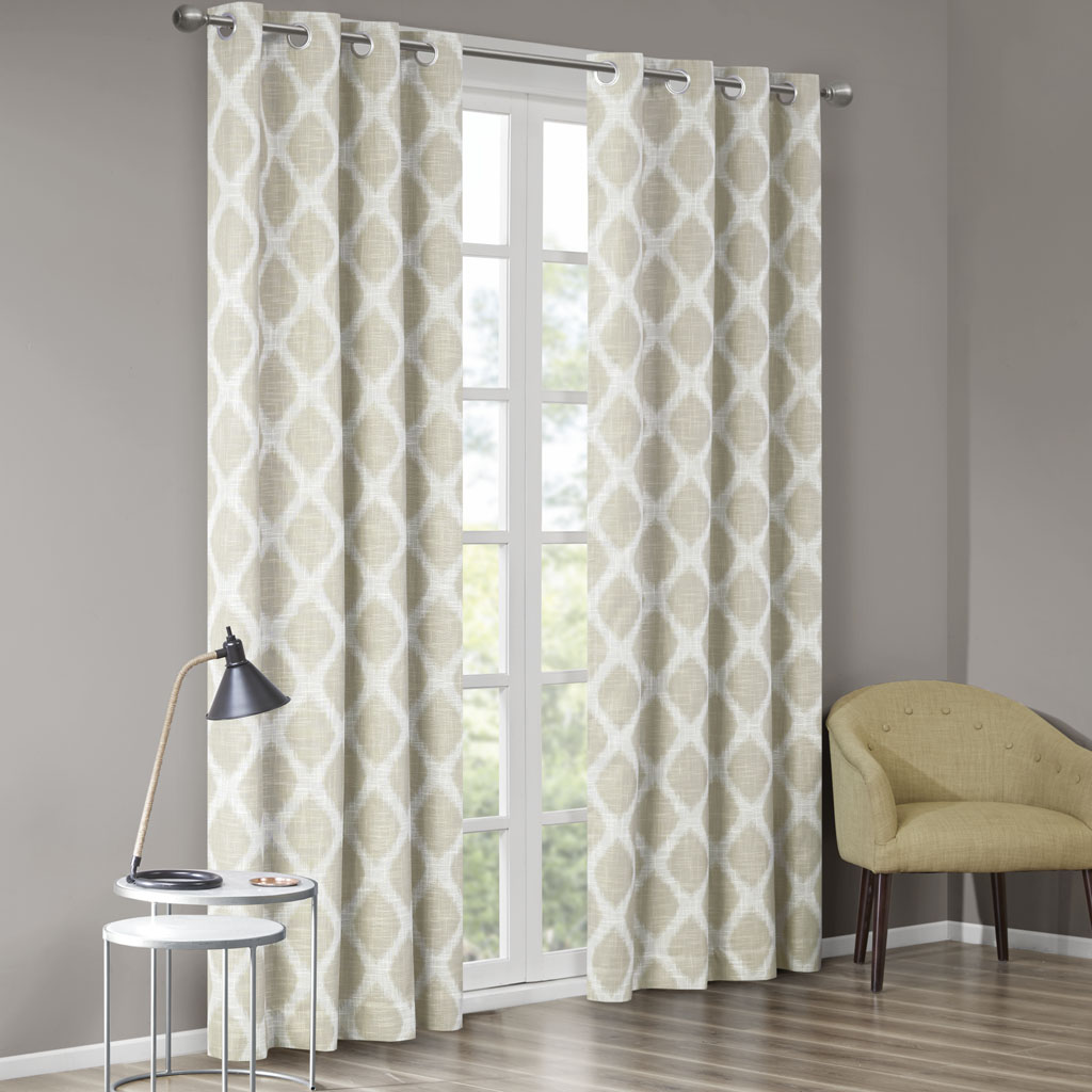 SunSmart Blakesly Printed Ikat Blackout Curtain Panel 50x84 50x95 - Picture 29 of 36