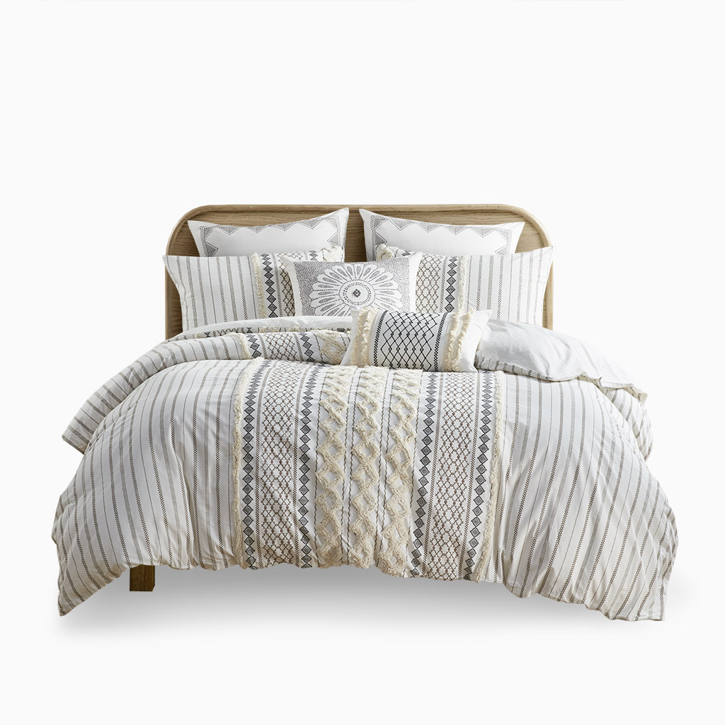 imani cotton duvet cover set