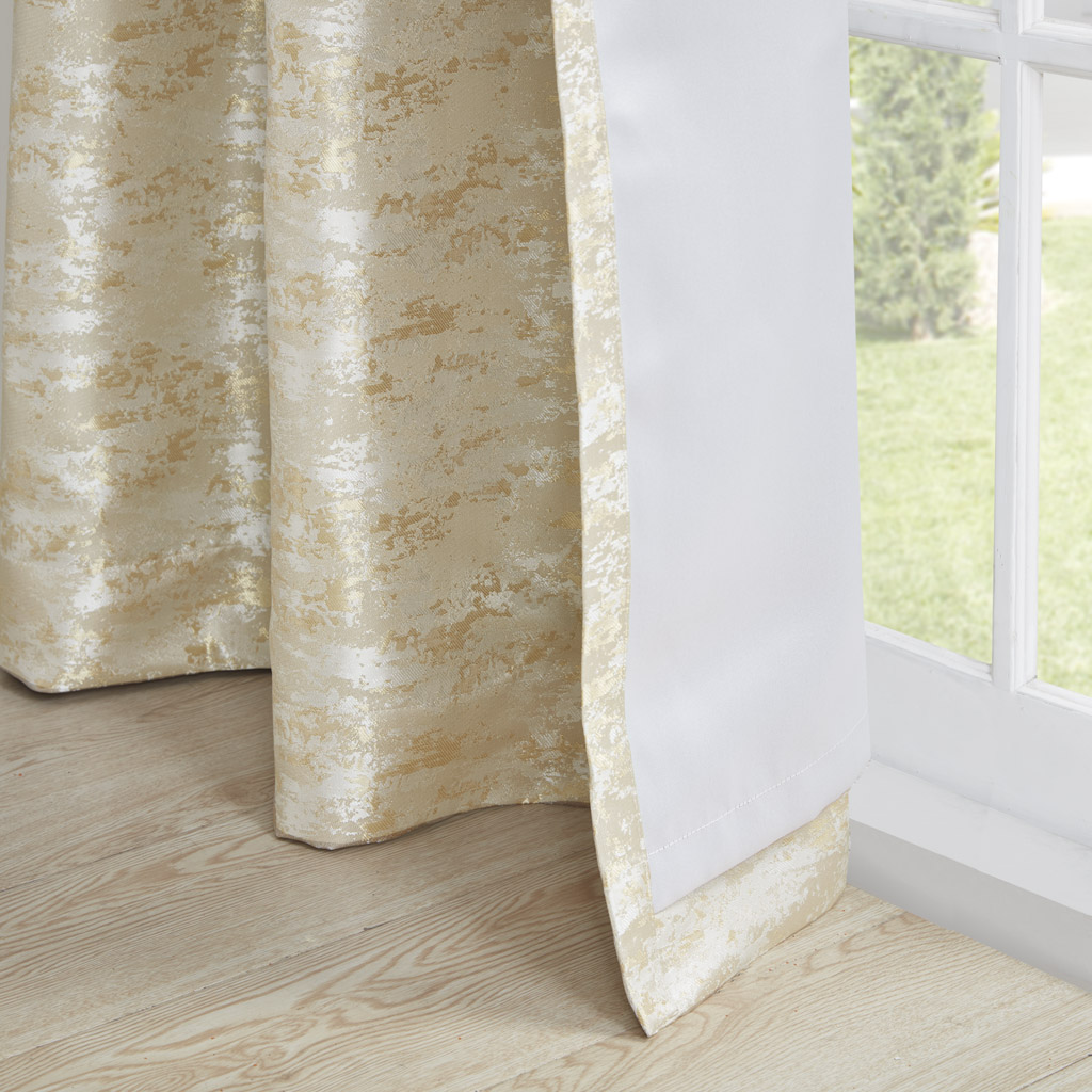 Fashion Jacquard Dual Face Lined Total Blackout Rod Pocket/Back Tab Window Panel - Picture 8 of 25