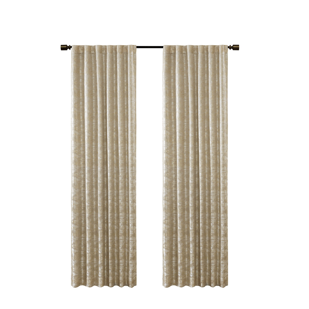 Fashion Jacquard Dual Face Lined Total Blackout Rod Pocket/Back Tab Window Panel - Picture 9 of 25