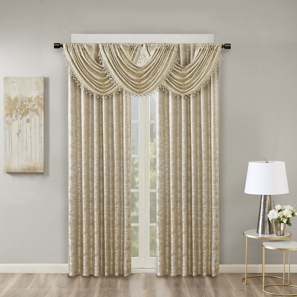Fashion Jacquard Dual Face Lined Total Blackout Rod Pocket/Back Tab Window Panel - Picture 4 of 25