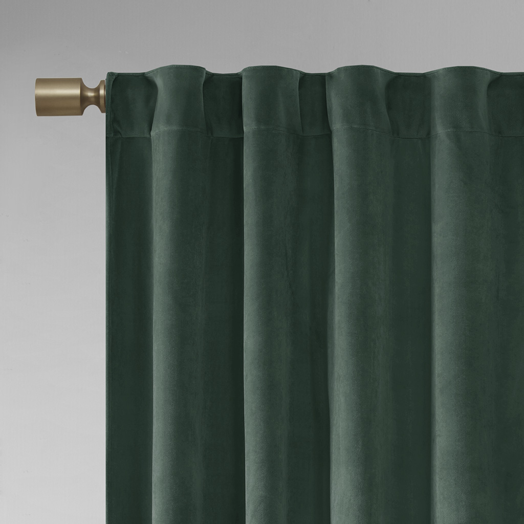 510 Design Colt Room Darkening Poly Velvet Rod Pocket/Back Tab Curtain Panel - Picture 49 of 53