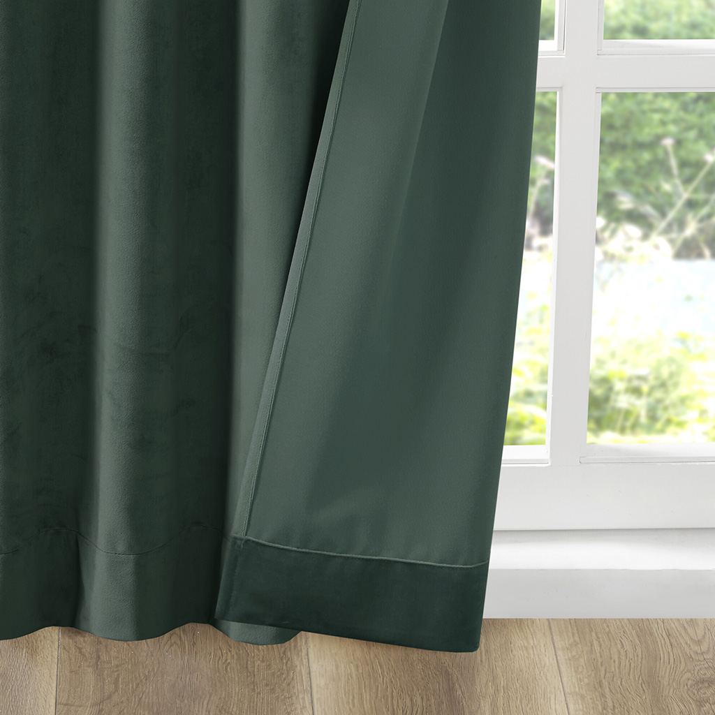 510 Design Colt Room Darkening Poly Velvet Rod Pocket/Back Tab Curtain Panel - Picture 51 of 53