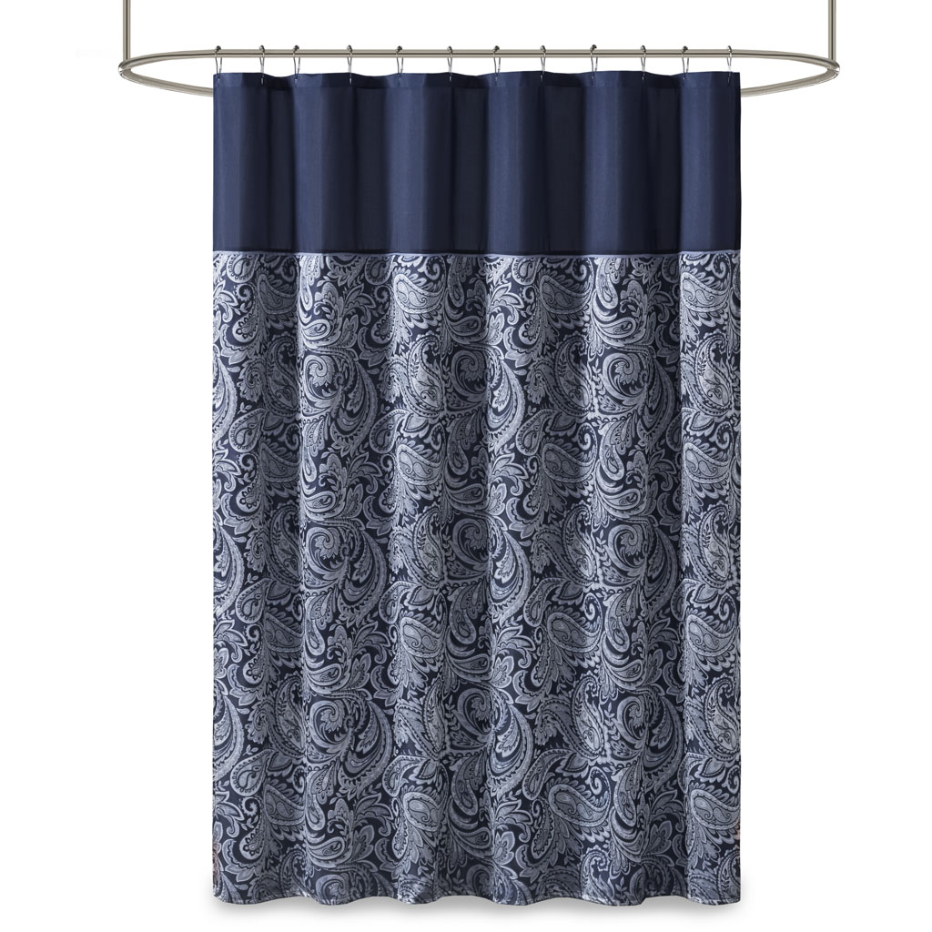 Madison Park Aubrey Jacquard Shower Curtain eBay