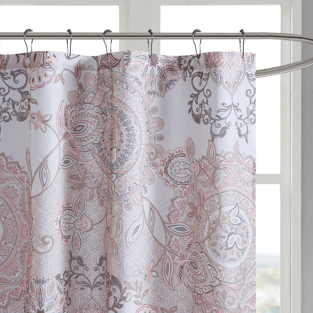 Printed Cotton Shower Curtain